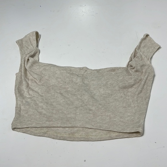 Shein Medium Tan Cropped Basic Slouchy Tank Top - Picture 1 of 5